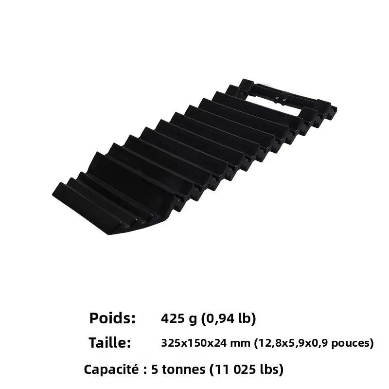 Pistes de récupération tout-terrain, tapis de Traction antidérapants pour sable de boue de neige, outil de sauvetage de véhicule robuste, accessoires de camion SUV