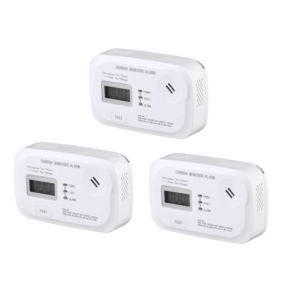 Détecteur de monoxyde de carbone EN50291, capteur de CO Portable, alarme de monoxyde de carbone pour maison, camping-car, voyage, Garage, affichage LCD, piles AA