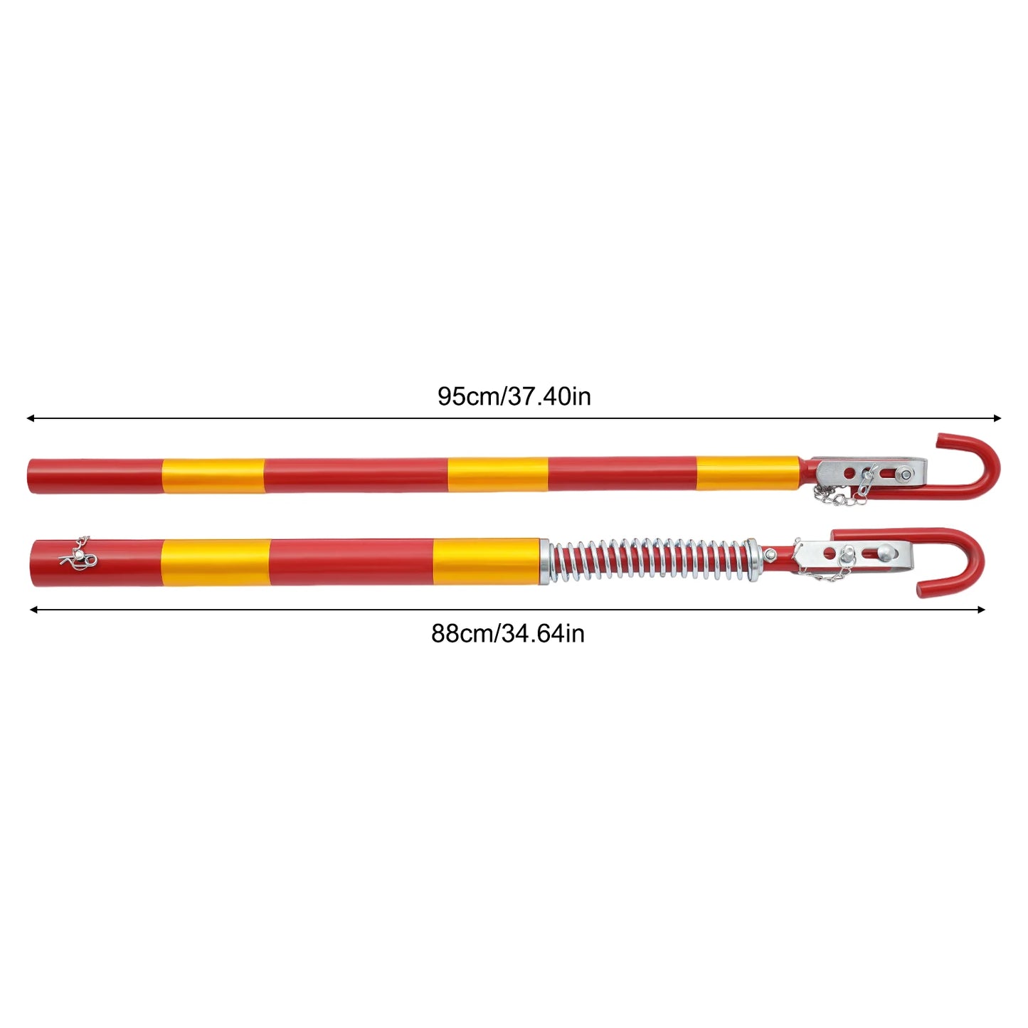 Barre de Remorquage Absorbée par les Chocs pour Voiture, Outil d'Aide au Remorquage, Rigide, en Fer, 5 Soudures, 5000kg