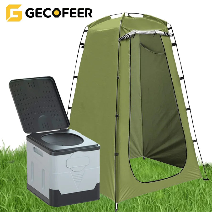 GECOFEER tente extérieure Portable confidentialité Camping douche pliante toilette d'urgence vestiaire plage pour Camping voyage