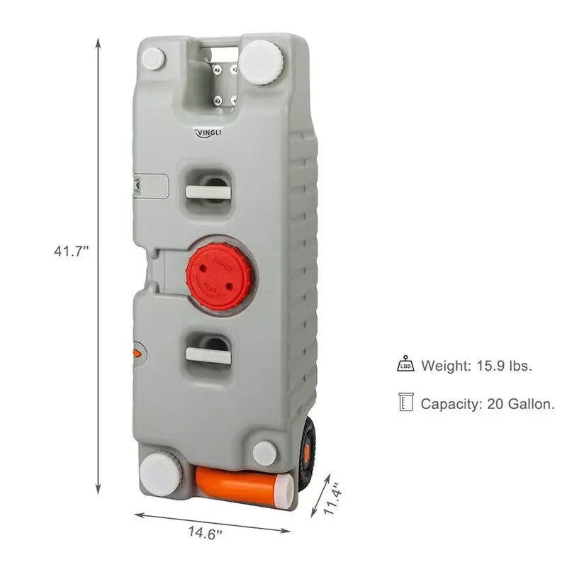 HWHongwatches-Réservoir d'eau de couleur bleue et grise, rouleau d'eaux usées, voiture précieuse, remorque de camping-car, eau pure, livraison gratuite, 40L