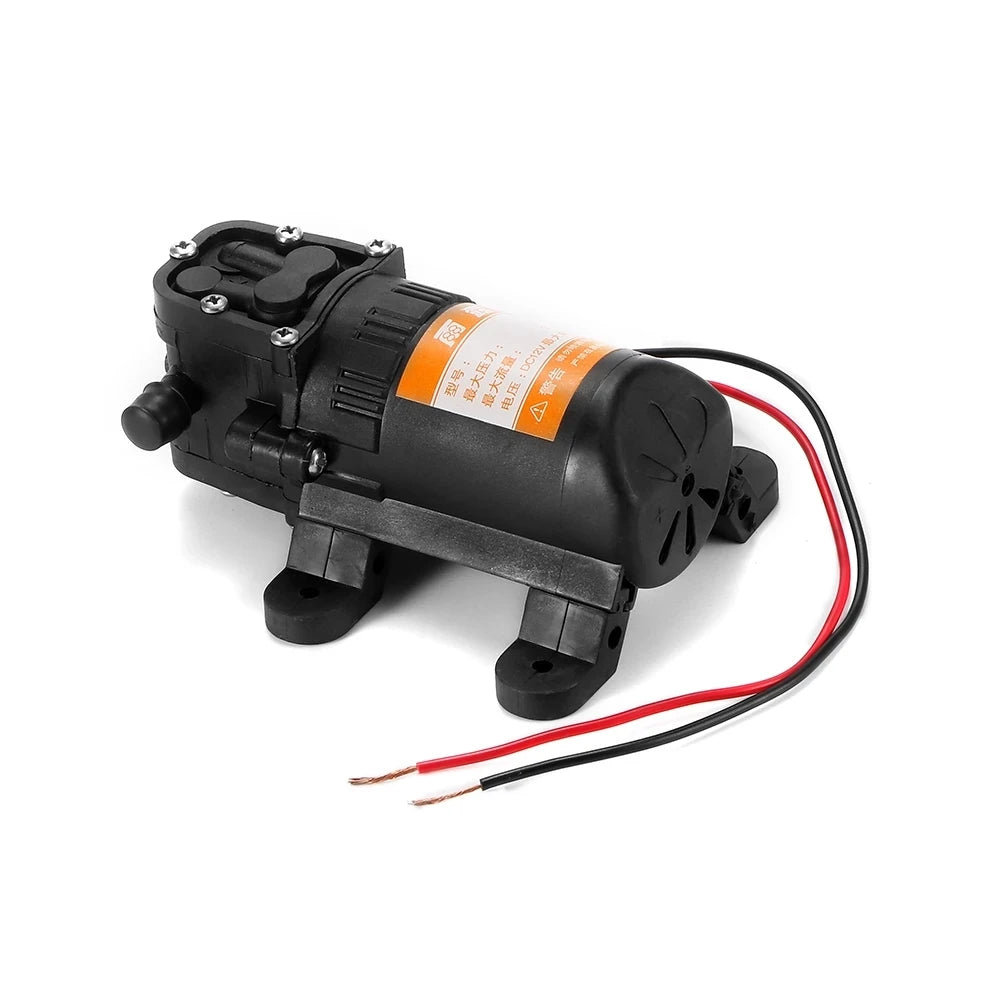 Pompe à eau électrique agricole, pulvérisateur d'eau à membrane haute pression, micro pulvérisateur noir, lavage de voiture, DC 12V, 70PSI, 3,5 L/min