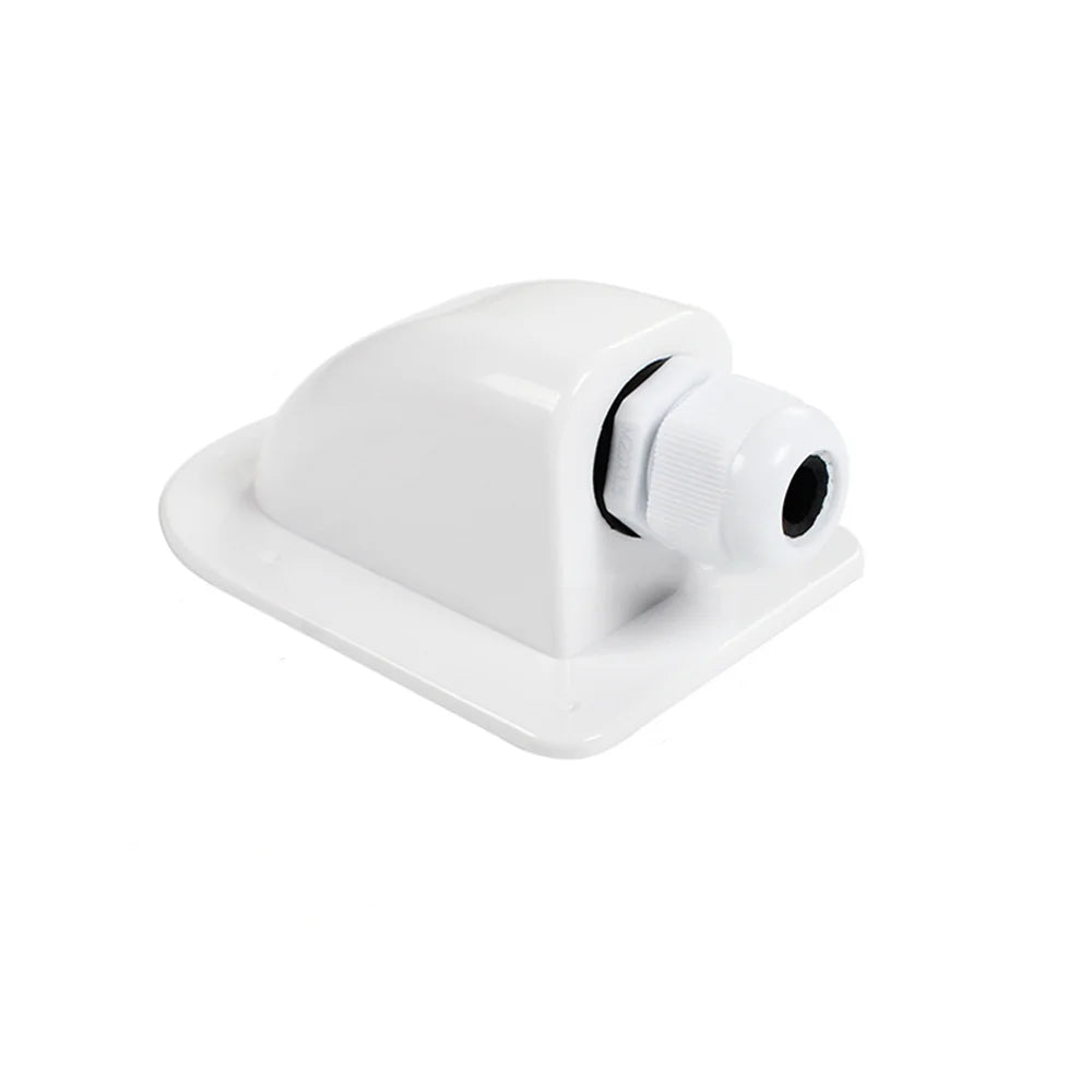 Boîte de presse-étoupe d'entrée à Double fil, panneau solaire, boîte de presse-étoupe d'entrée de fil de toit, câble de camping-car blanc à Double trou, accessoires de voiture pour Yacht RV, nouveau