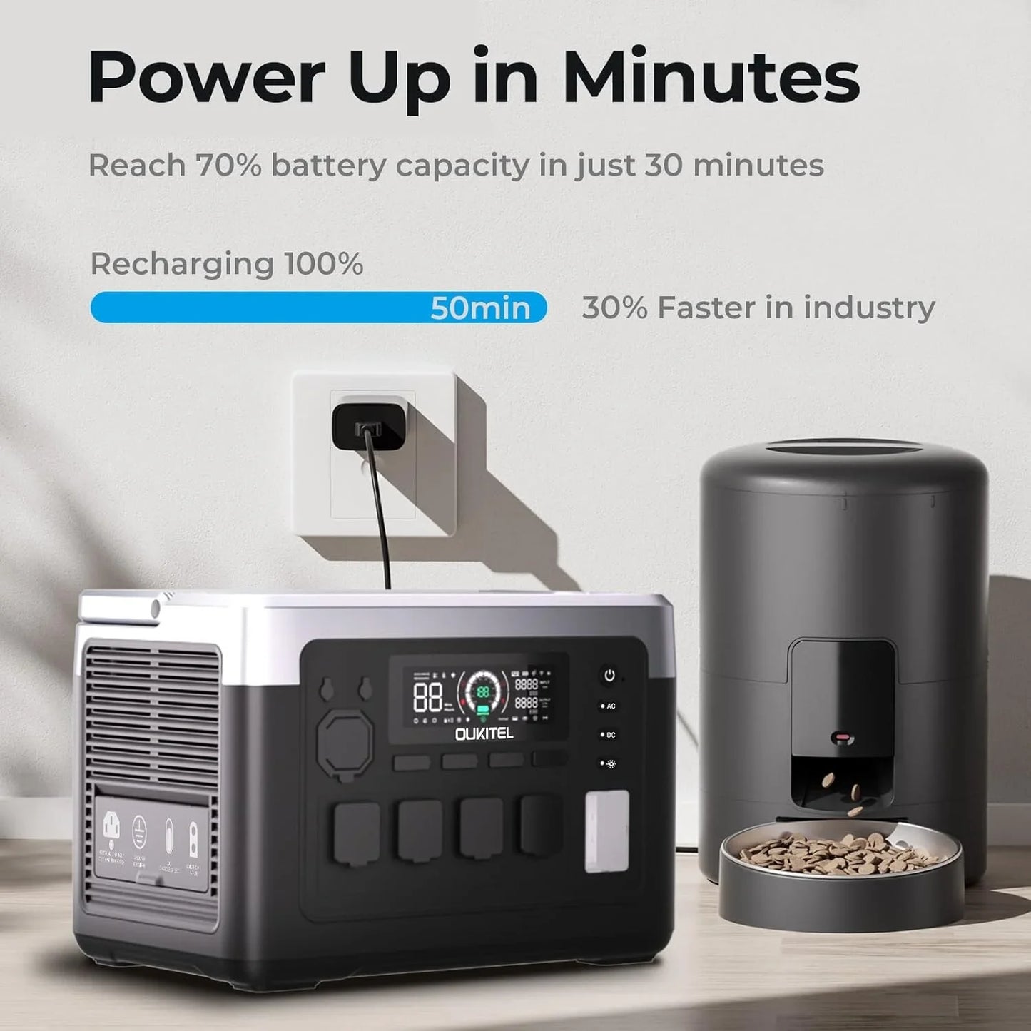 OUKITEL P1000 PLUS centrale électrique Portable 1800W générateur solaire 1024Wh Lifepo4 batterie de secours à domicile Camping en plein air puissance Mobile