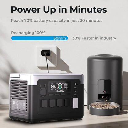 OUKITEL P1000 PLUS centrale électrique Portable 1800W générateur solaire 1024Wh Lifepo4 batterie de secours à domicile Camping en plein air puissance Mobile