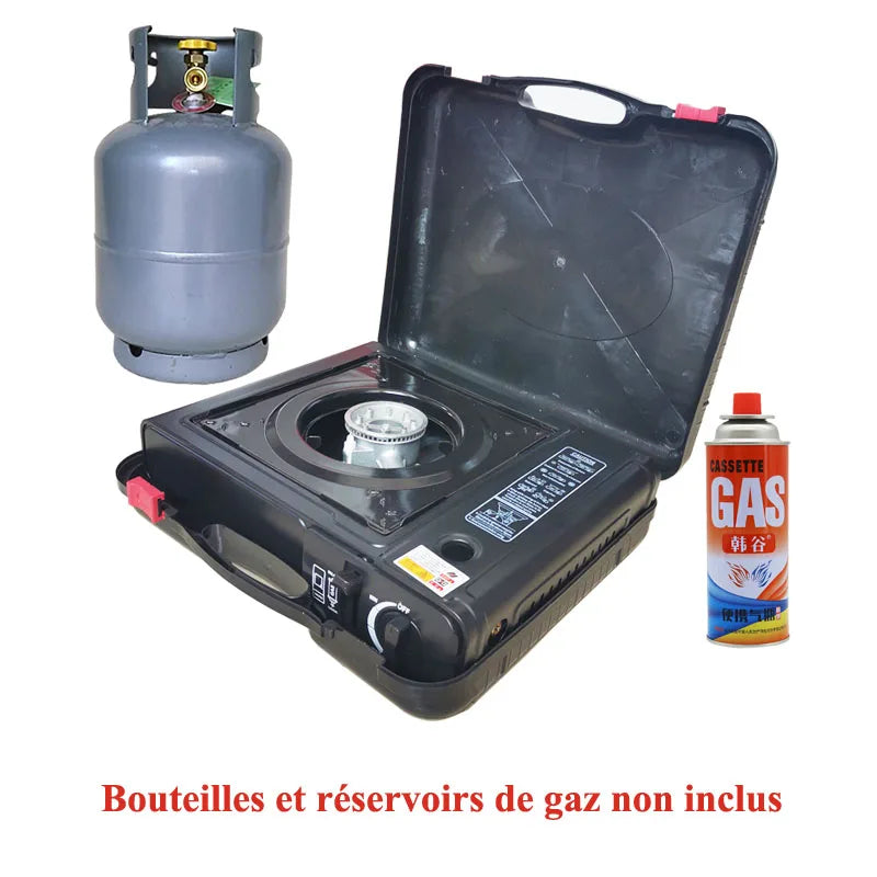 Cuisinière à gaz butane portable, cassette extérieure, cuisinière de camping, cuisinière de pique-nique, pêche, chasse, barbecue, cuisine