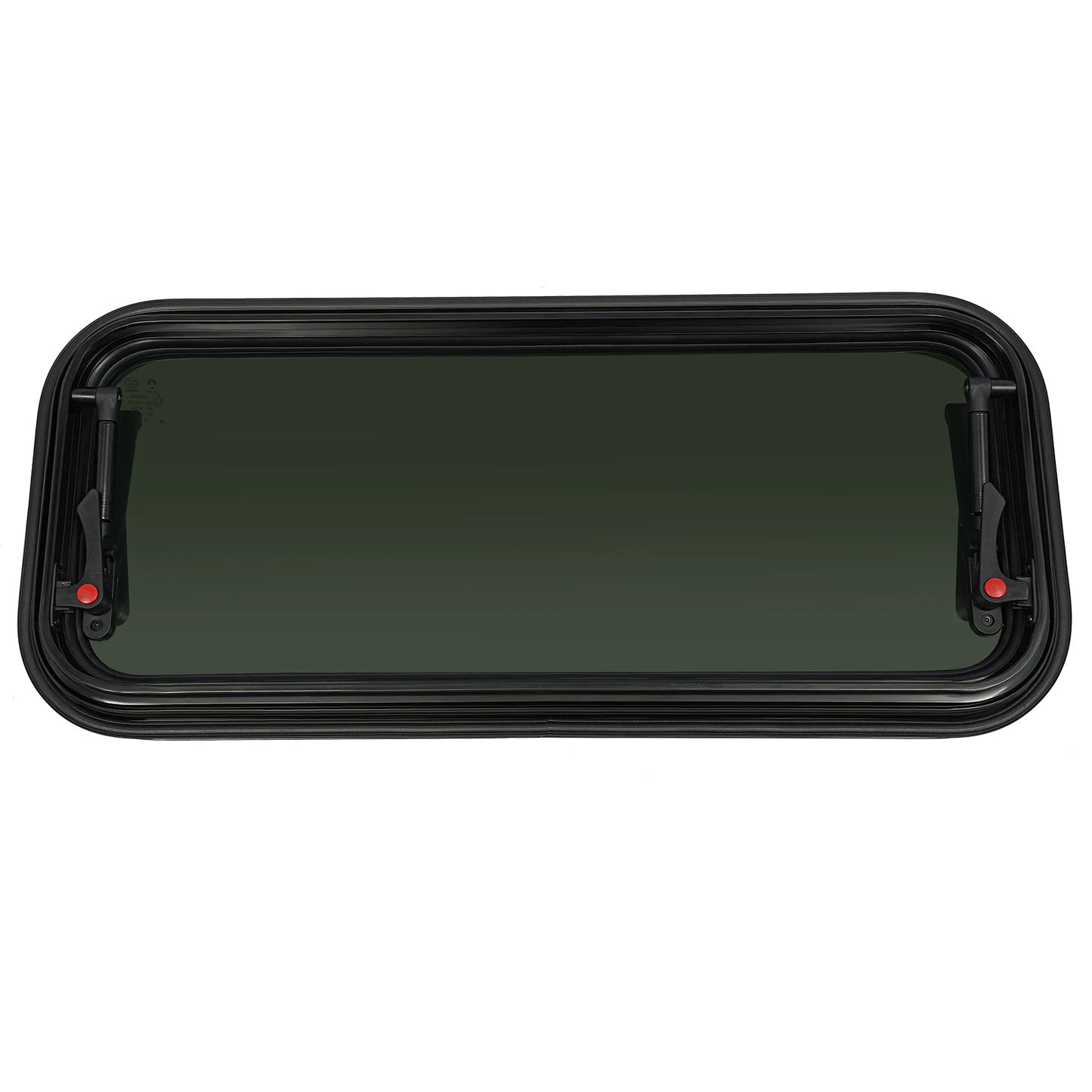 Fenêtre push-out pour camping-car en verre trempé blanc + noir, fenêtres pour caravane et camping-car, caravanes, camping-car, remorques verticales