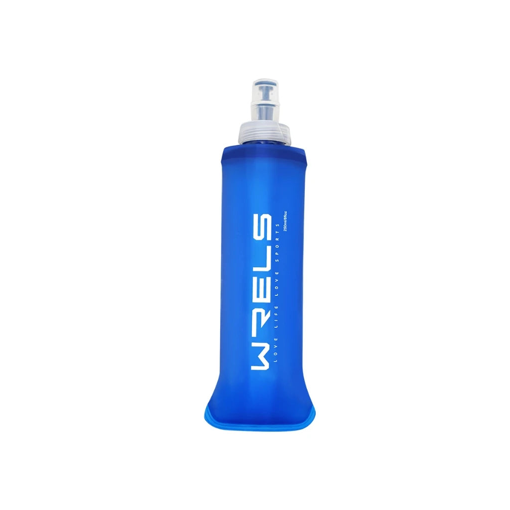 WRELS bouteille d'eau pliable en Silicone en plein air voyage Sport course cyclisme bouilloire bouteille d'eau sans BPA 500 ml avec paille