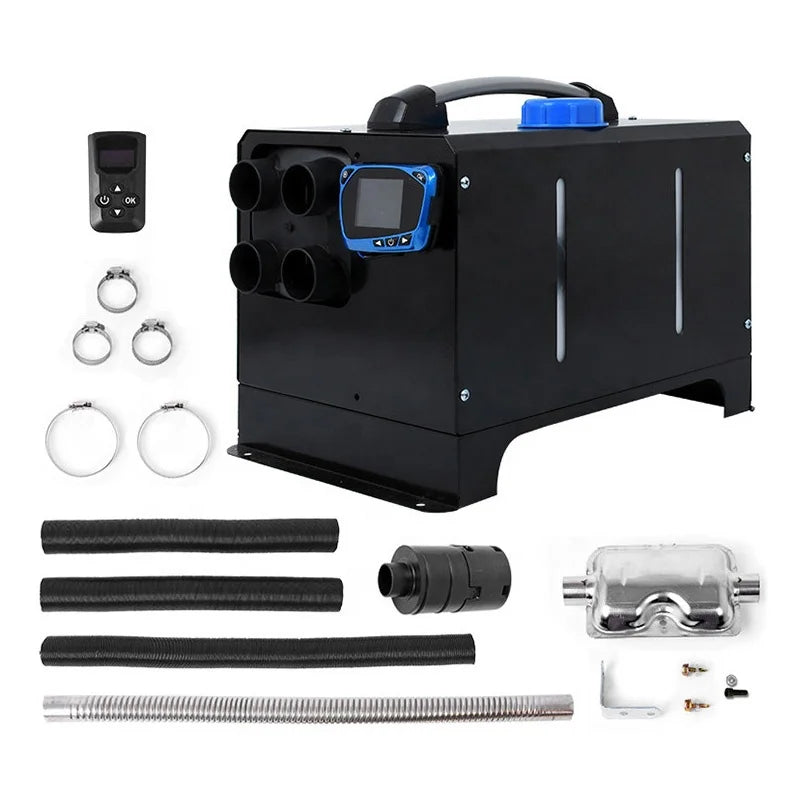 Chauffage de stationnement à carburant 12V, chauffage de voiture, Portable, Air Diesel, Camping, 3kw, 5kw, tout-en-un