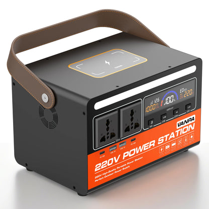 Centrale électrique Portable 300W 200Wh, batterie au Lithium 54000Mah avec 2 * AC, 2 * DC, 4 * USB, lumière LED pour le Camping et l'extérieur