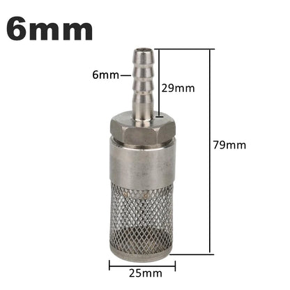 Filtre de tuyau en acier inoxydable, filtre à mailles de 6 à 20mm, filtre de lavage de voiture d'irrigation de jardin, pompe à eau d'aquarium, raccords de filtrage