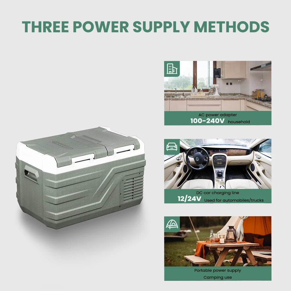 Alpicool NLS 20L 30L 40L réfrigérateur de voiture Mini réfrigérateur congélateur 12 V refroidisseur à compresseur Portable 12/24 V DC 100-240 V AC pour le Camping