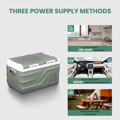 Alpicool NLS 20L 30L 40L réfrigérateur de voiture Mini réfrigérateur congélateur 12 V refroidisseur à compresseur Portable 12/24 V DC 100-240 V AC pour le Camping