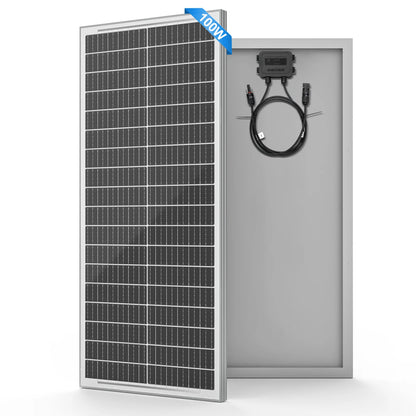 WERCHTAY 100W 12V 12BB panneau solaire monocristallin panneau solaire haute efficacité Module solaire Charge batterie pour remorque RV