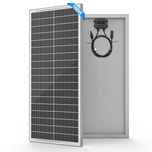 WERCHTAY 100W 12V 12BB panneau solaire monocristallin panneau solaire haute efficacité Module solaire Charge batterie pour remorque RV