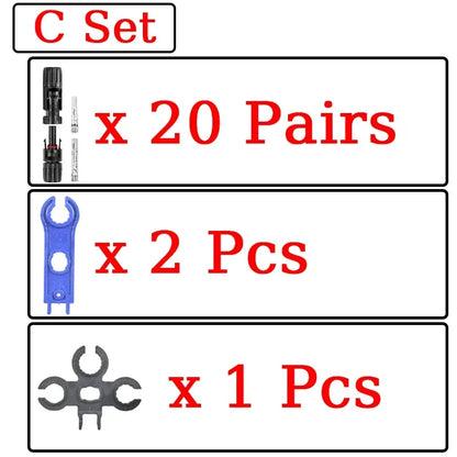1/5 ensembles de connecteurs solaires photovoltaïques IP67 Y/T Type 30A 1000V, Kit de branche 3-7 voies pour câble PV/MC, Module de batterie 2.5/4/6 mm2