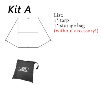 Auvent latéral de voiture en forme de chauve-souris, bâche de revêtement noir 2x3, imperméable, Camping en plein air, abri arrière de voiture à revêtement noir pour Van SUV