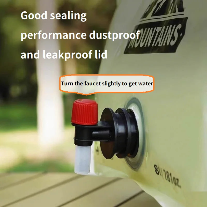 Bidon pliant eau pliable 8L conteneur sac d'eau bouteille pliable seau d'eau pliant YYSD04