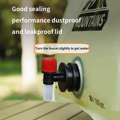 Bidon pliant eau pliable 8L conteneur sac d'eau bouteille pliable seau d'eau pliant YYSD04