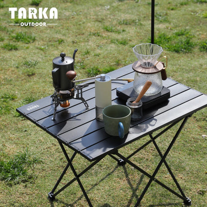 TARKA Camping en plein air Table pliante fête pique-nique barbecue Portable bureau pliable haute résistance ultraléger en aluminium Table Portable