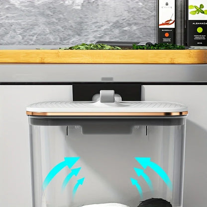 Poubelle suspendue, porte d'armoire de cuisine, poubelle murale, panier poubelle de recyclage avec couvercle, accessoires de salle de bains et de cuisine