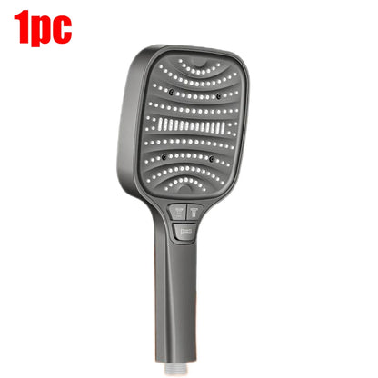 Pommeau de douche Turbo pressurisé, 8 Modes, grand panneau de 12cm, pomme de douche à économie d'eau, antidéflagrant, filtre ABS épais