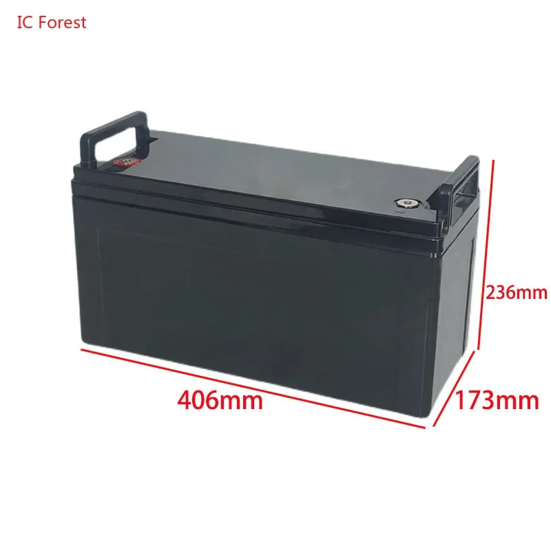 Boîtier de Rangement de Batterie Lifepo4 12/24V, Boîtier Étanche en Plastique pour Cellule Solaire, Montres, Yacht, 50/60/80/90/150Ah