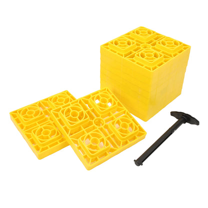 Blocs de nivellement robustes, blocs de nivellement inférieurs résistants à l'affondamento, faciles à ranger, pour remorque de voiture RV