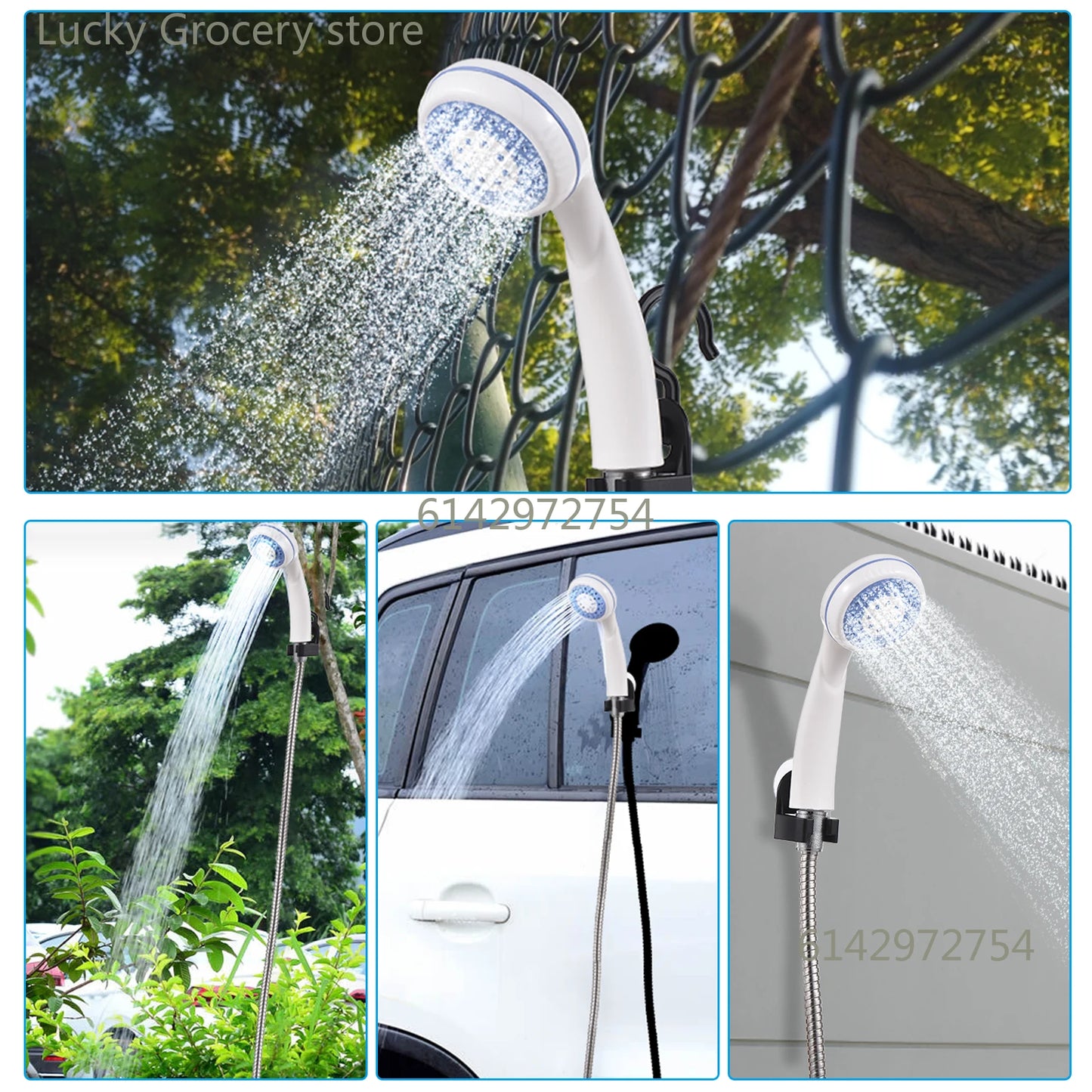 Pompe de douche électrique Portable, douche de Camping en plein air, Rechargeable par USB, pour Camping, lavage de voiture, jardinage, nettoyage des animaux domestiques