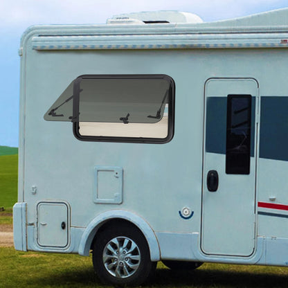 Fenêtres de caravane et de camping-car, 800x500mm, coins arrondis, fenêtre push-out en verre trempé pour camping-car, caravanes, camping-cars