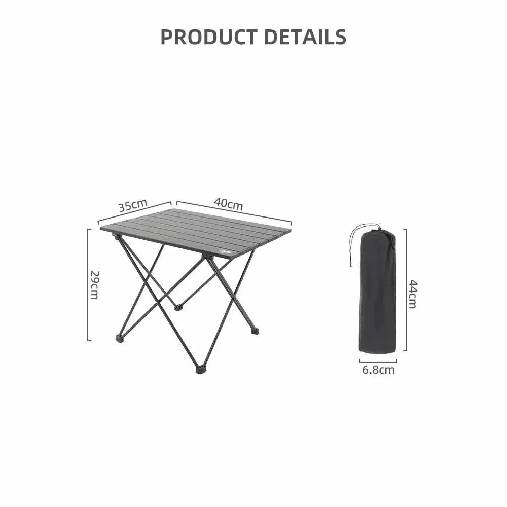 TARKA Camping en plein air Table pliante fête pique-nique barbecue Portable bureau pliable haute résistance ultraléger en aluminium Table Portable