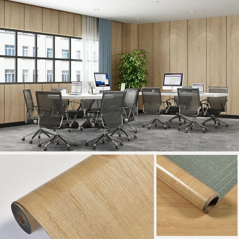 Autocollants de sol auto-adhésifs en PVC, Grain de bois, imperméables, pour salon, chambre à coucher, armoire, épaississement de la maison, 3/10m