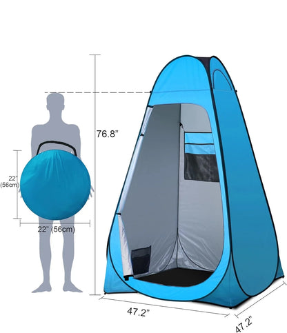 Tente d'abri Pop-Up Portable, Camping en plein air, plage, douche privée, toilettes, tente à langer, abri contre la pluie et le soleil avec fenêtre