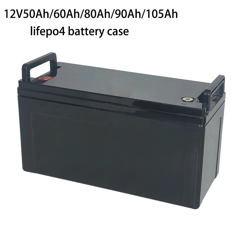Boîtier de Rangement de Batterie Lifepo4 12/24V, Boîtier Étanche en Plastique pour Cellule Solaire, Montres, Yacht, 50/60/80/90/150Ah