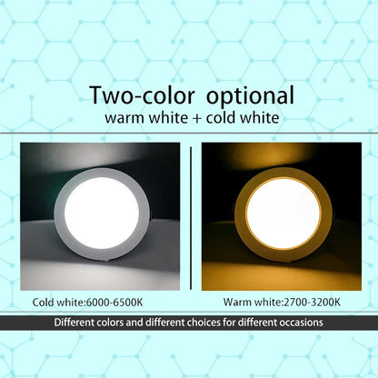 LED Downlight 5W 9W 12W 15W 18W corps blanc rond LED plafonnier DC 12V 24V AC 110V 220V chambre cuisine éclairage LED intérieur