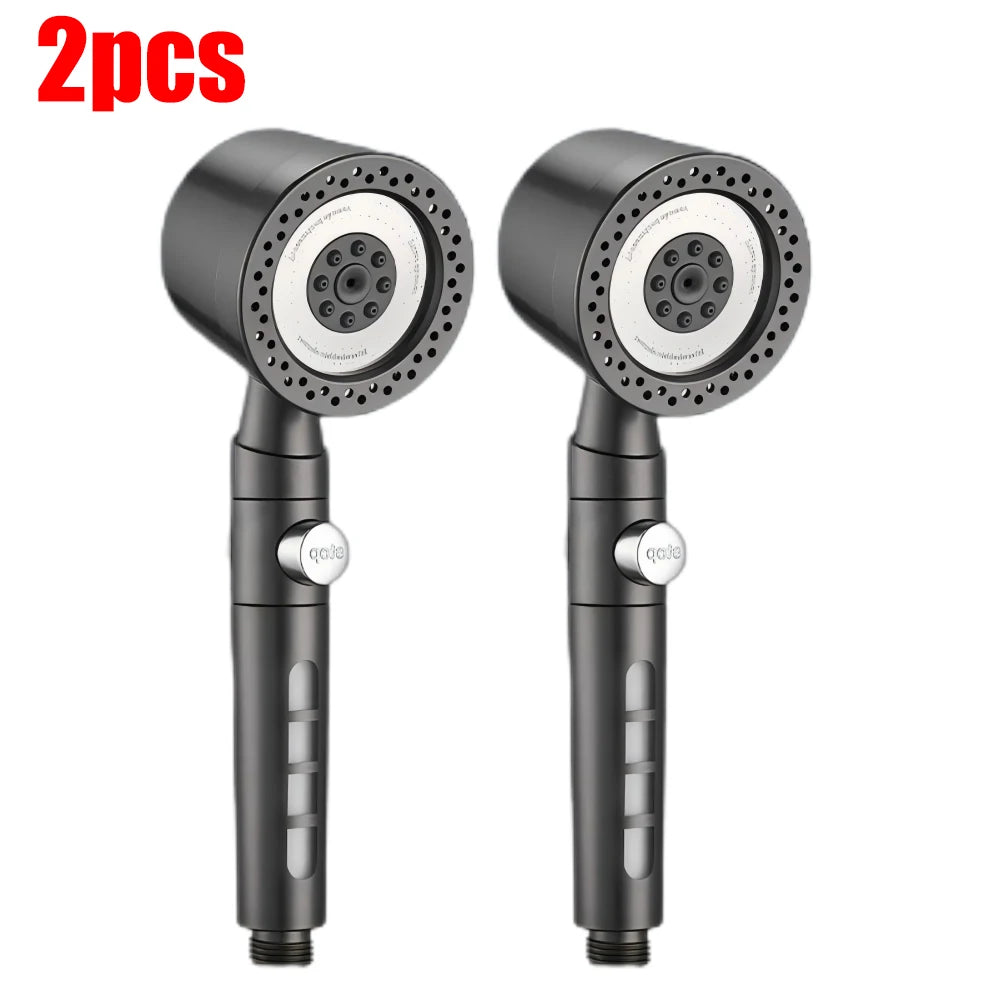 Pommeau de douche à économie d'eau, 5 Modes de pulvérisation, pomme de douche à main ABS pour Spa, grand débit, filtre de salle de bains Portable, ensemble de buses de robinet de douche