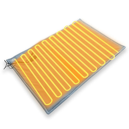 Couverture chauffante électrique pour voiture, tapis chauffant, chauffage rapide, tapis chauffant doux 12V, 9 températures réglables, arrêt automatique pour voiture et Camping