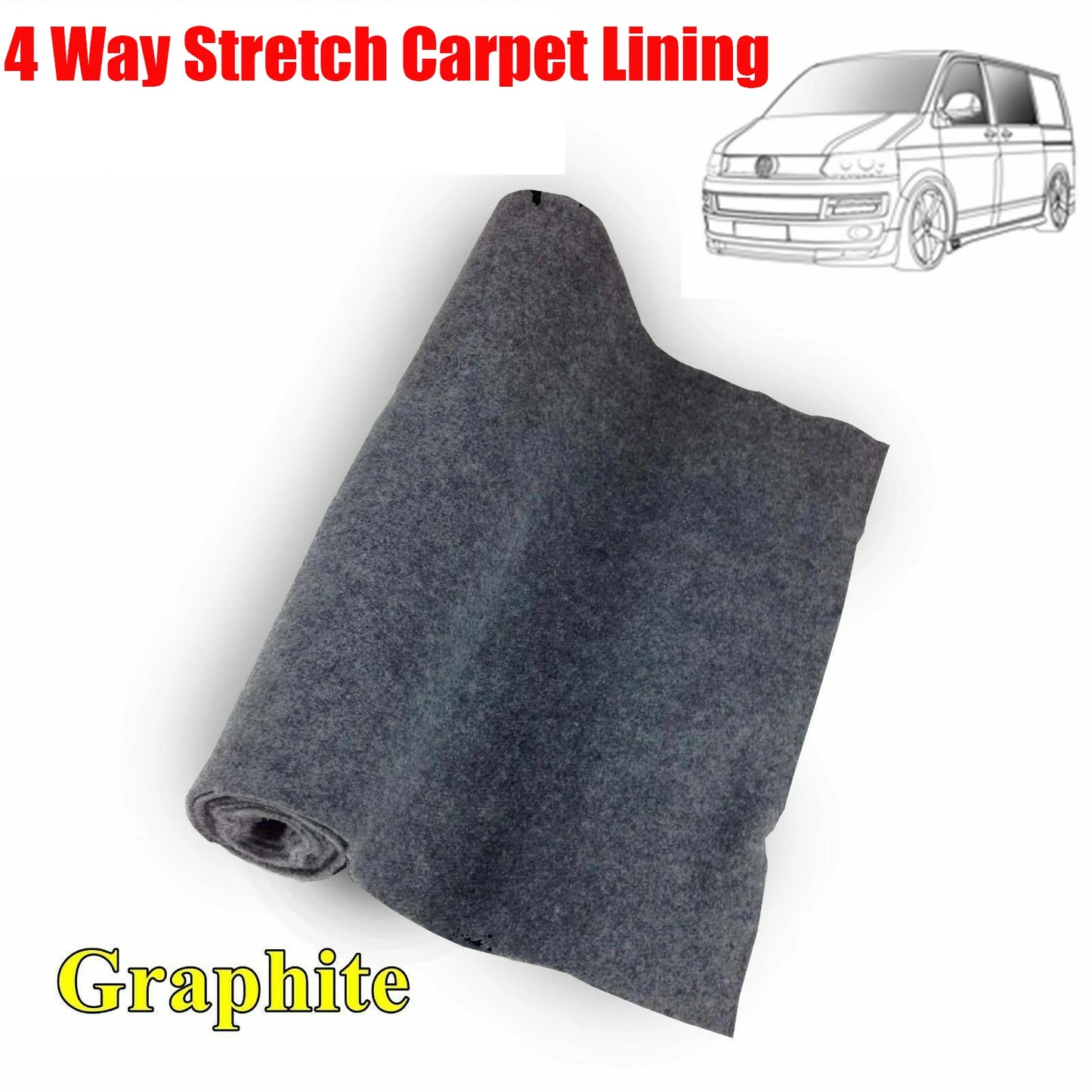 Tapis de doublure de camping-car extensible à 4 voies VW T6 5 Transporter, tissu Non tissé, haute oxygène, ignifuge, isolation thermique, caravane