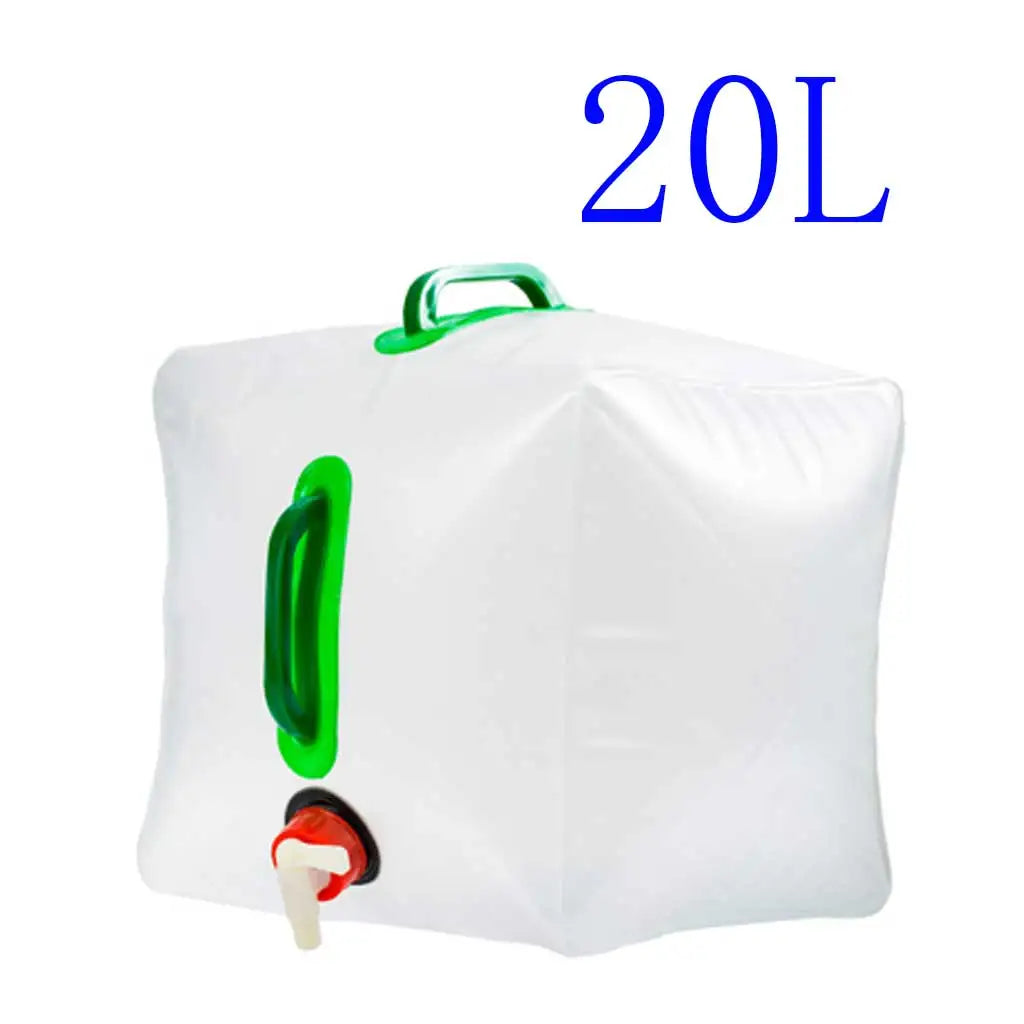 Sac à eau pliable 10L/20L, seau de transport d'eau pliable, conteneur d'eau extérieur pour Camping randonnée pique-nique barbecue voyage