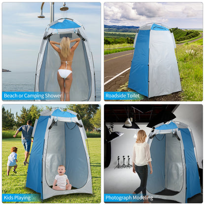 Tente à langer Portable pour douche de plage, abri de pluie et de soleil, abri de confidentialité avec fenêtre pour Camping en plein air, salle de bain