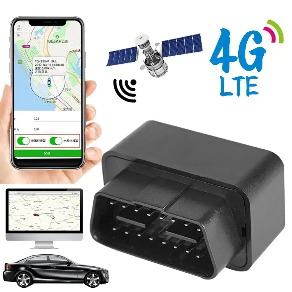 Mini traceur GPS 2G 4G, 12V-24V, dispositif de suivi d'alarme antivol pour voiture, appel SMS, localisateur de géofence, application gratuite pour iOS et android