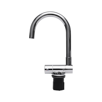 Lavabo à main en acier inoxydable pour caravane et bateau, avec robinet plié, couvercle en verre trempé pour Van, accessoires de remorque de camping-car