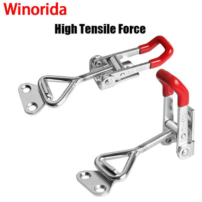 Fixations boîte à outils réglable, boîte à outils, loquet à bascule en métal, fermoir à dégagement rapide, pince antidérapante, outils de serrage à bascule Push Pull 2 pièces
