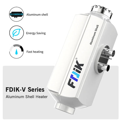 FDIK 5kw chauffage à air diesel 12v 24v avec application Bluetooth coque en aluminium chauffage de stationnement pour voiture bus camion bateau RV
