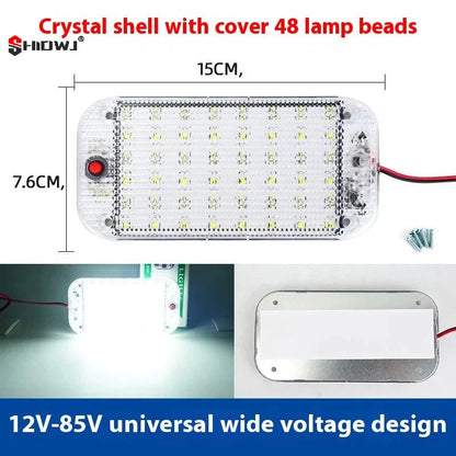 Barres LED pour plafond de voiture, éclairage de toit universel 12v-85v 1 pièce, adapté à l'intérieur de camping-car et à la lampe de lecture