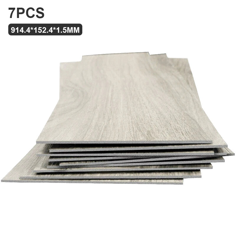 Autocollants muraux auto-adhésifs en PVC, 28/7 pièces, Grain de bois, papier peint pour salon, toilettes, cuisine, décoration de sol, autocollant étanche