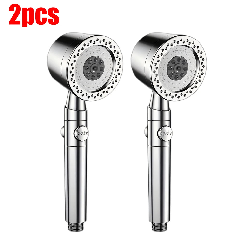 Pommeau de douche à économie d'eau, 5 Modes de pulvérisation, pomme de douche à main ABS pour Spa, grand débit, filtre de salle de bains Portable, ensemble de buses de robinet de douche