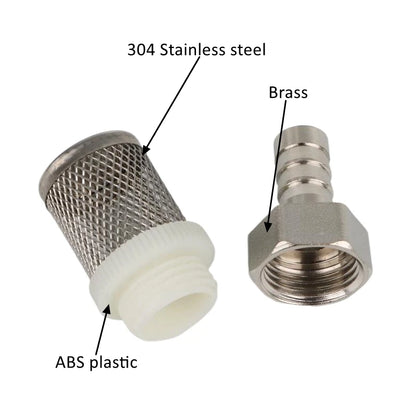Filtre de tuyau en acier inoxydable, 8 ~ 20mm, filtre à mailles, filtre d'irrigation, lavage de voiture, Aquarium, réservoir de poissons, pompe à eau, filtrage