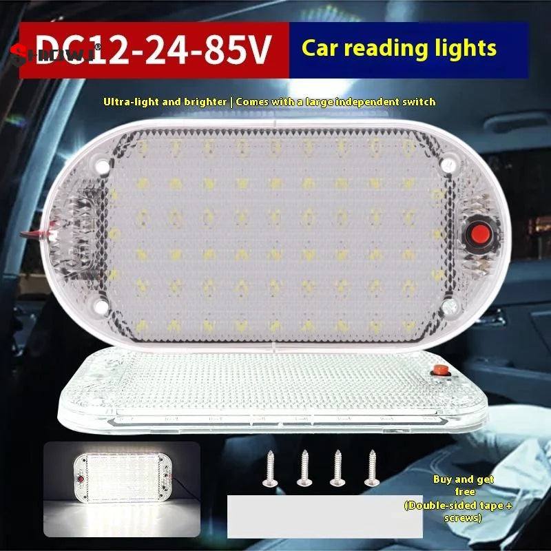 Barres LED pour plafond de voiture, éclairage de toit universel 12v-85v 1 pièce, adapté à l'intérieur de camping-car et à la lampe de lecture