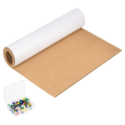 Panneau Carré Auto-Adhésif en Liège, Petit Panneau à Épingles avec Pince à Bois, Carreaux de Liège Mural